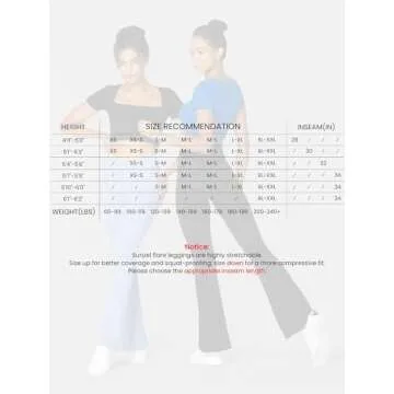 Sunzel Flare Leggings: High Waisted Crossover Yoga Pants