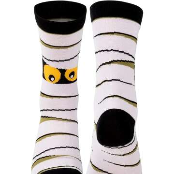Halloween Novelty Crew Socks - 3 Pairs for Fun