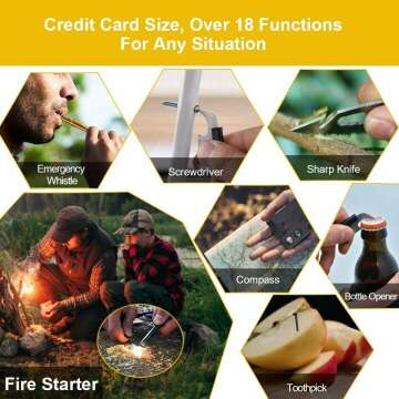 18-in-1 Credit Card Multitool for Dad - Ideal Gift