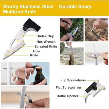 18-in-1 Credit Card Multitool for Dad - Ideal Gift