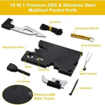 18-in-1 Credit Card Multitool for Dad - Ideal Gift