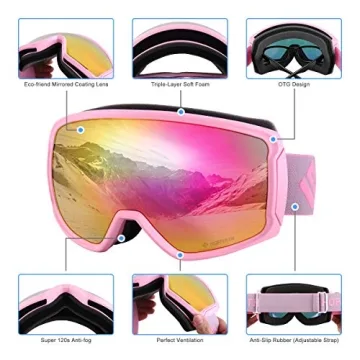 SH HORVATH Ski Snowboard OTG Goggles with Anti-Fog HD Lens