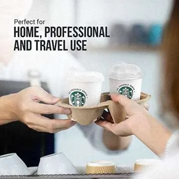 Bools 12oz Disposable Hot Paper Cups with Lids Pack of 50