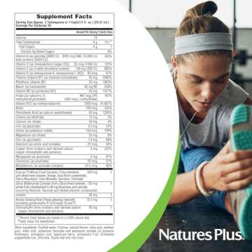 Natures Plus Source of Life Liquid, Tropical Fruit - 30 fl oz - Multivitamin & Mineral Supplement - Gluten Free, Vegetarian - 30 Servings