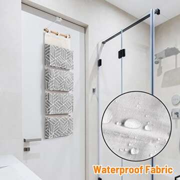 CROWNED Over Door Hanging Storage Bags for Home Organization