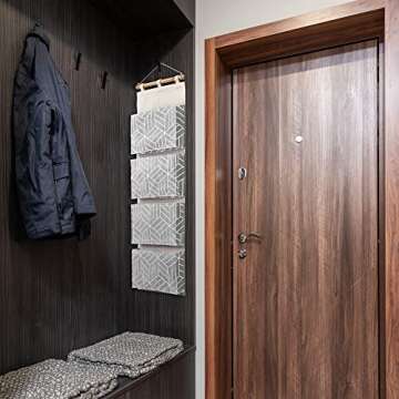 CROWNED Over Door Hanging Storage Bags for Home Organization