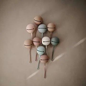 mushie Silicone Pacifier Holder Case (Stone)