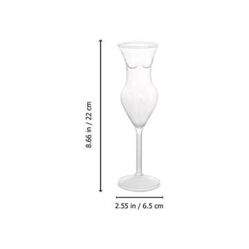 VOSAREA Halloween Wine Glasses Female Body Glasses Novelty Champagne Goblet for Home Restaurant Bar Party Decoration 2Pcs