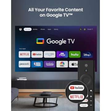 Dangbei Atom Laser Projector, 1200 ISO Lumens, 3D Ready, Official Netflix, 1080p HD with 4K HDR Inpu...