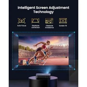 Dangbei Atom Laser Projector, 1200 ISO Lumens, 3D Ready, Official Netflix, 1080p HD with 4K HDR Input, 180" Display, HDR10, 2x5W Dolby Audio Speakers, Home Theater Projector with WiFi and Bluetooth