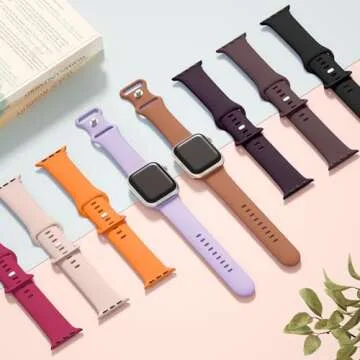 Sport Silicone Band for Apple Watch - Comfortable & Waterproof