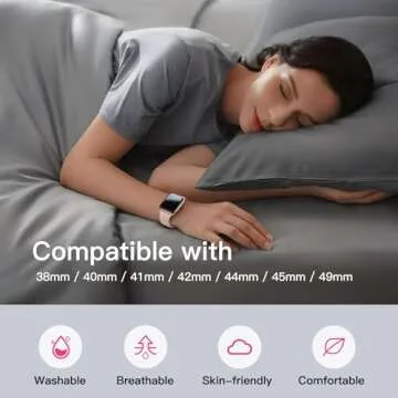 Sport Silicone Band for Apple Watch - Comfortable & Waterproof