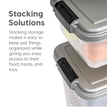 IRIS USA Airtight Dog Food Storage Container Combo Set