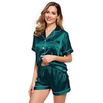 LecGee Silk Satin Pajamas Set for Women - Luxurious Comfort