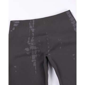 AUROLA Serpent Seamless Scrunch Workout Leggings for Women,Tummy Control Squat Proof Pants,Chestnut Brown,S