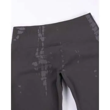 AUROLA Serpent Seamless Scrunch Workout Leggings for Women,Tummy Control Squat Proof Pants,Chestnut Brown,S