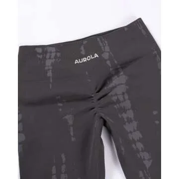 AUROLA Serpent Seamless Scrunch Workout Leggings for Women,Tummy Control Squat Proof Pants,Chestnut Brown,S