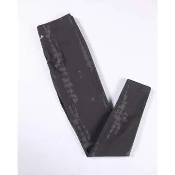 AUROLA Serpent Seamless Scrunch Workout Leggings for Women,Tummy Control Squat Proof Pants,Chestnut Brown,S