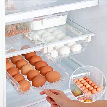 Adjustable Snap-On Egg Tray & Fridge Organizer - Space-Saving Solution