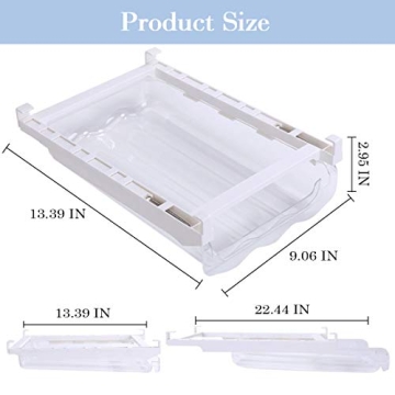 Adjustable Snap-On Egg Tray Fridge Organizer 18 Eggs