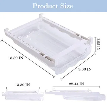 Adjustable Snap-On Egg Tray Fridge Organizer 18 Eggs