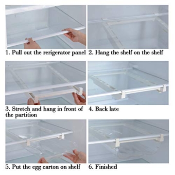 Adjustable Snap-On Egg Tray Fridge Organizer 18 Eggs