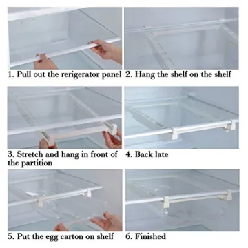 Adjustable Snap-On Egg Tray Fridge Organizer 18 Eggs