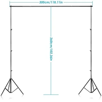 Neewer 8.5ft X 10ft Background Stand System for Photographers