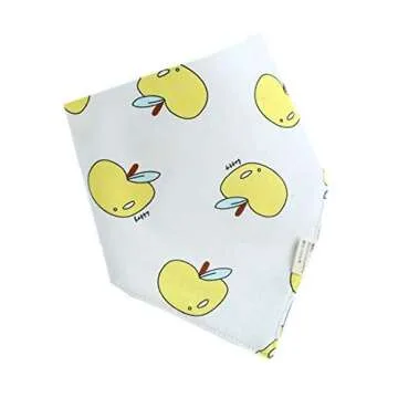 (Set of 4) Dog Bandanas Made from Super Soft Cotton with Adjustable Button Snap Tie Closure - Multi Pattern Pack - Biscuit