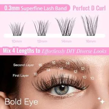 CALAILIS 144Pcs D Curl Lashes - Soft, Reusable, Glamorous