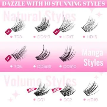 CALAILIS 144Pcs D Curl Lashes - Soft, Reusable, Glamorous