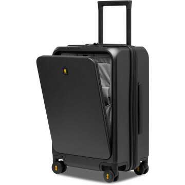LEVEL8 Carry-On Luggage - 20” Lightweight Hardside Suitcase with USB Port