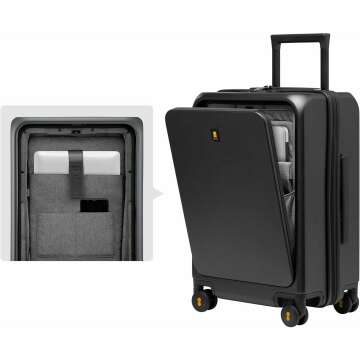 Lightweight Hardside Carry-On Suitcase with USB Port