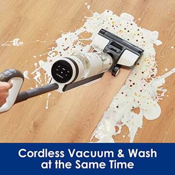 Tineco iFLOOR3 Cordless Wet Dry Vacuum Cleaner, Lightweight, One-Step Cleaning for Hard Floors
