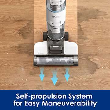 Tineco iFLOOR3 Cordless Wet Dry Vacuum Cleaner, Lightweight, One-Step Cleaning for Hard Floors