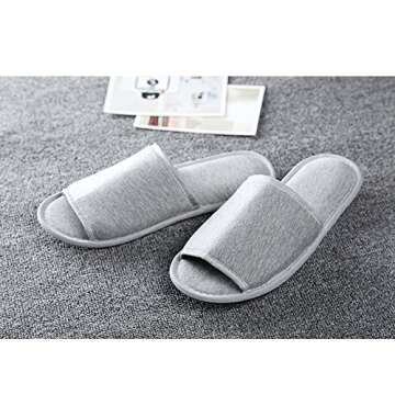 Portable Slippers Open Toe Sandals Spa Travel Hotel Home Slippers Footwear
