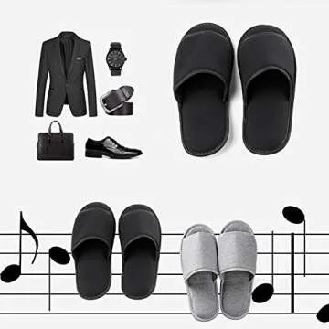 Portable Slippers for Home Travel Spa Comfort