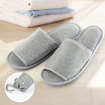 Portable Slippers for Home Travel Spa Comfort