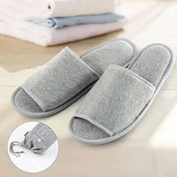 Portable Slippers for Home Travel Spa Comfort