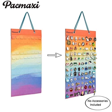 PACMAXI Hanging Brooch Pin Organizer for 96 Pins Storage