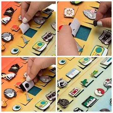 PACMAXI Hanging Brooch Pin Organizer for 96 Pins Storage