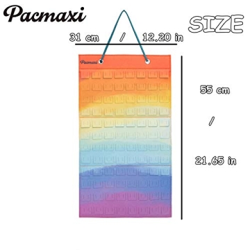 PACMAXI Hanging Brooch Pin Organizer for 96 Pins Storage