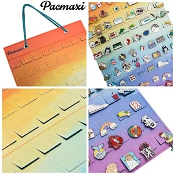 PACMAXI Hanging Brooch Pin Organizer for 96 Pins Storage
