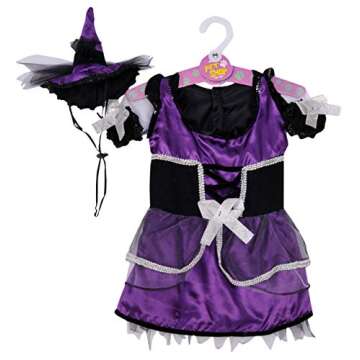 Rubie's Purple Witch Pet Costume Dress and Hat , Small
