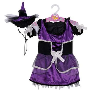 Rubie's Purple Witch Pet Costume Dress and Hat , Small