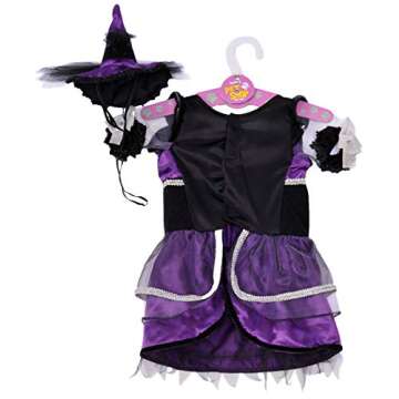 Rubie's Purple Witch Pet Costume Dress and Hat , Small