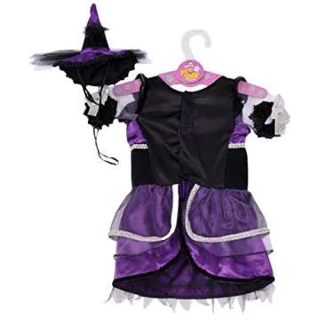 Rubie's Purple Witch Pet Costume Dress and Hat , Small