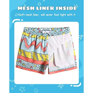 MaaMgic Boys Swim Trunks Quick Dry Vibrant Toddler Swimwear
