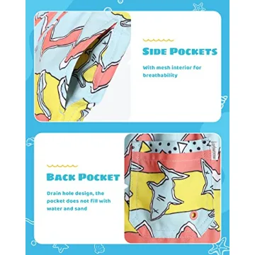 MaaMgic Boys Swim Trunks Quick Dry Vibrant Toddler Swimwear