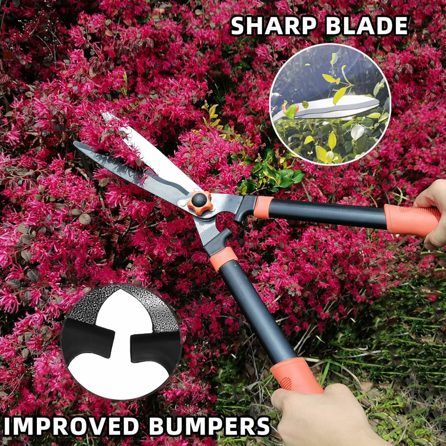 Heavy Duty Hedge Shears & Lopper Set for Gardening